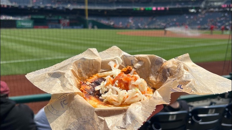 Pupusas at baseball game