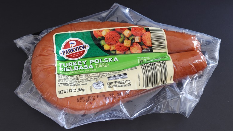 package of Parkview Turkey Polska Kielbasa