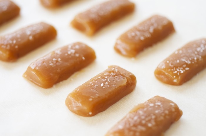 Chewy Salted Vanilla Caramels