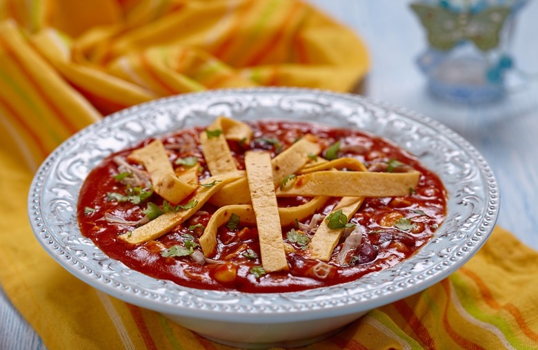 Colorado Chicken Soup With Black Beans, Corn, and Pepitas