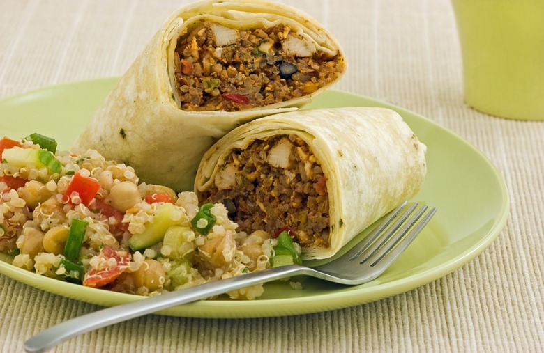 Quinoa and Chicken Burritos