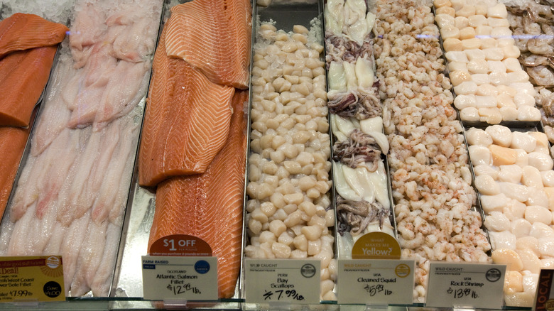 Whole Foods seafood counter