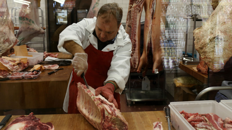 butcher at Whole Foods