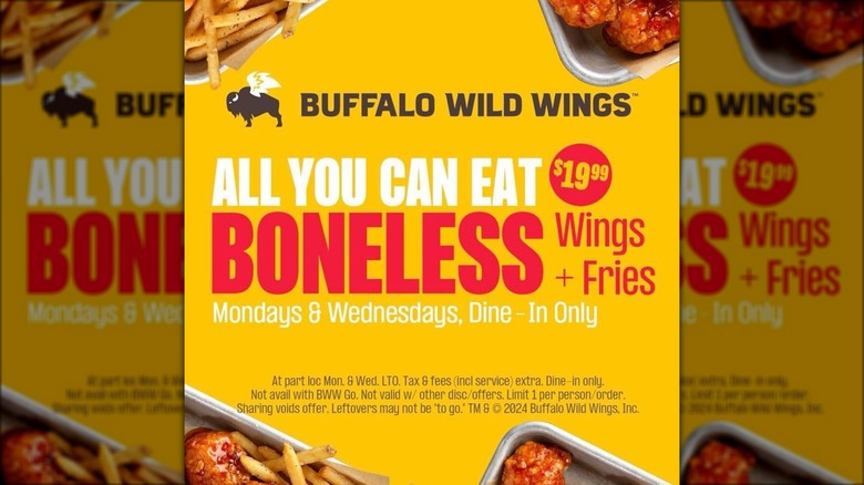 Buffalo Wild Wings deal advertisement