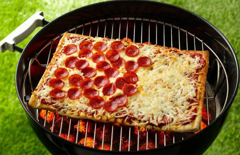 Grilled Half-and-Half Pizza