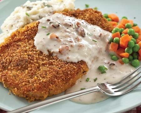 Chicken Fried Steak With Creamy Gravy