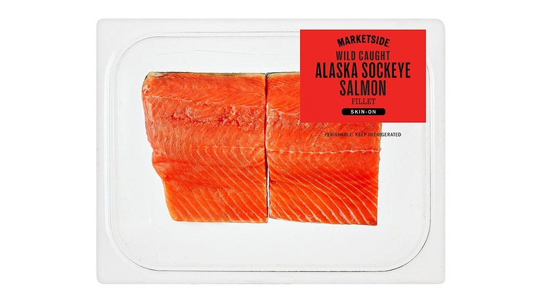 Package of Marketside Wild Caught Alaska Sockeye Salmon Fillet