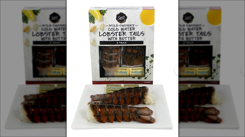 Package of Sam's Choice Wild Caught Lobster Tails