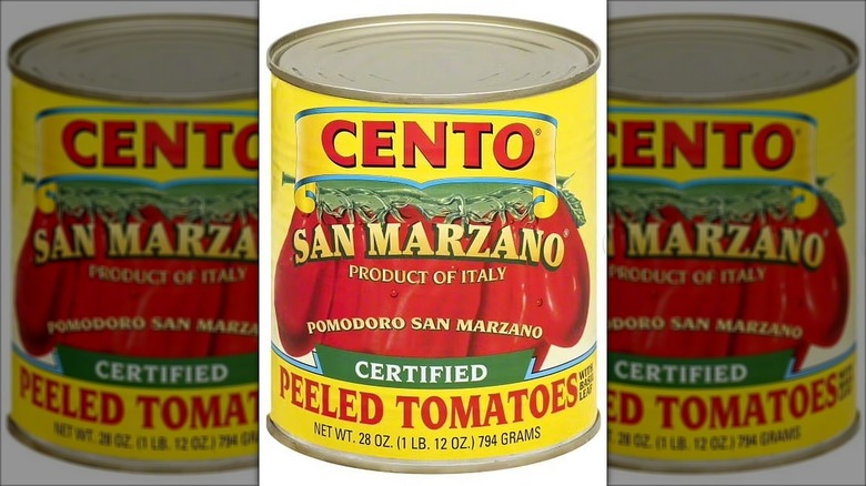 Can of Cento Certified San Marzano Peeled Tomatoes