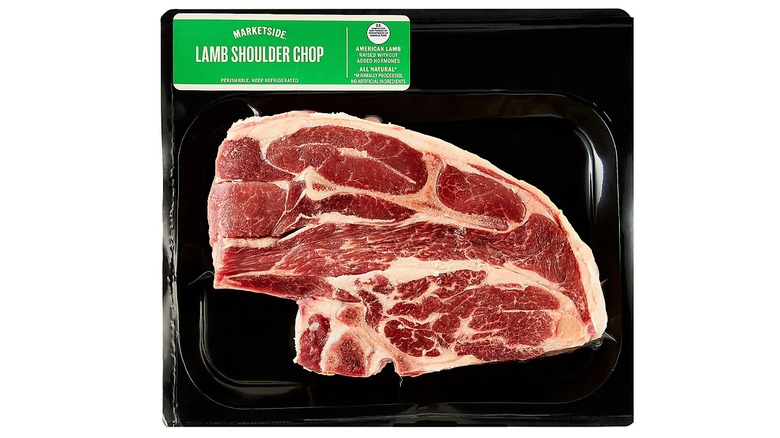 Package of Marketside Lamb shoulder chop