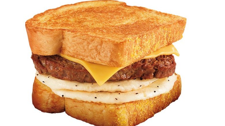 Breakfast sandwich with Texas toast