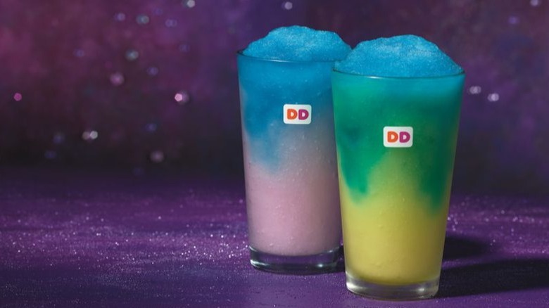Outer space themed blue slushies