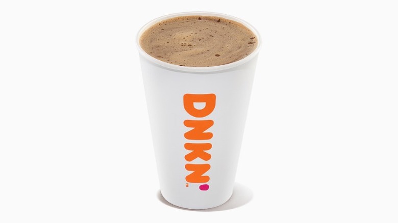 Hot coffee in to-go cup