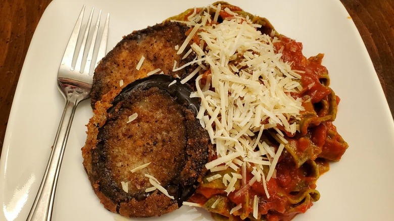 Trader Joe's Eggplant Cutlets meal