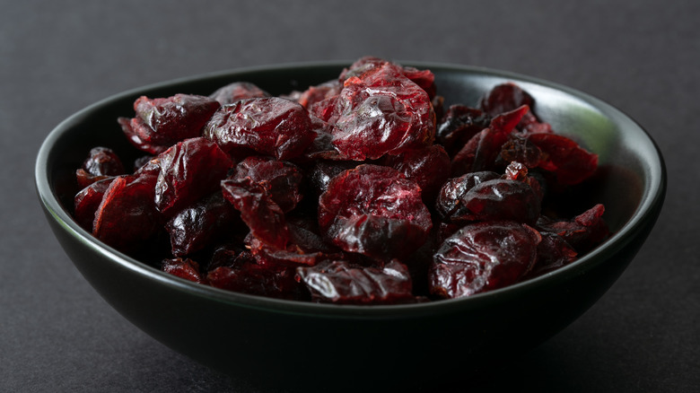 Bowl of dried cherries