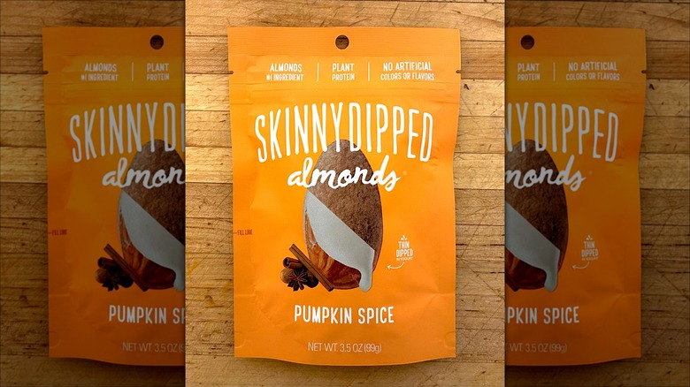 SkinnyDipped almonds pumpkin spice