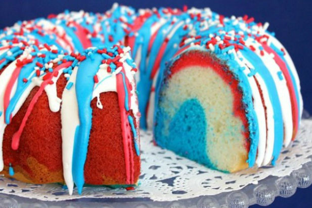 July 4th Firecracker Cake