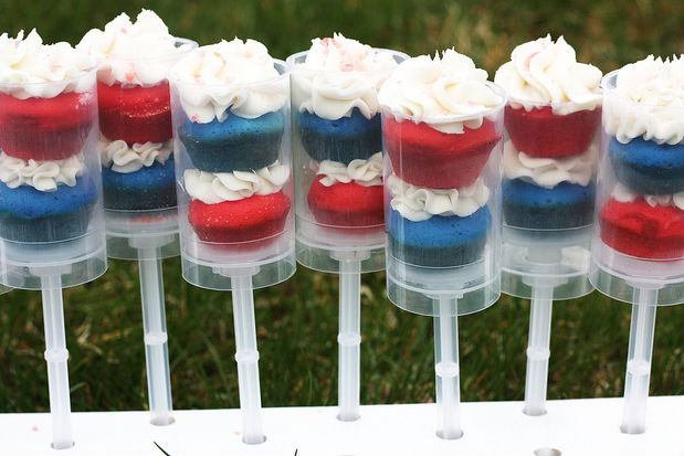 July 4th Push-Up Cakes