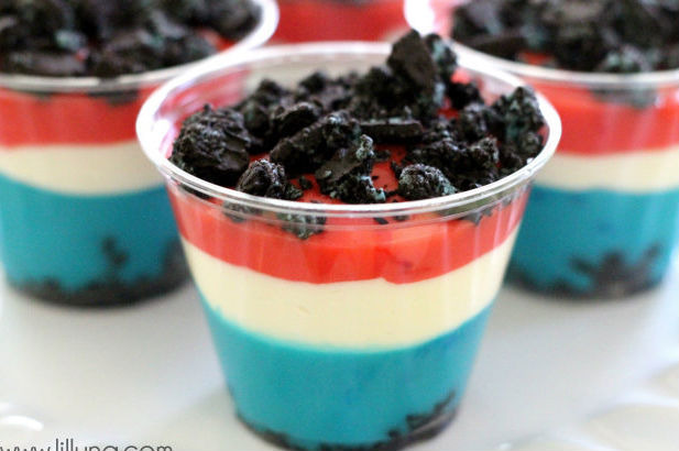 Patriotic Dirt Cake