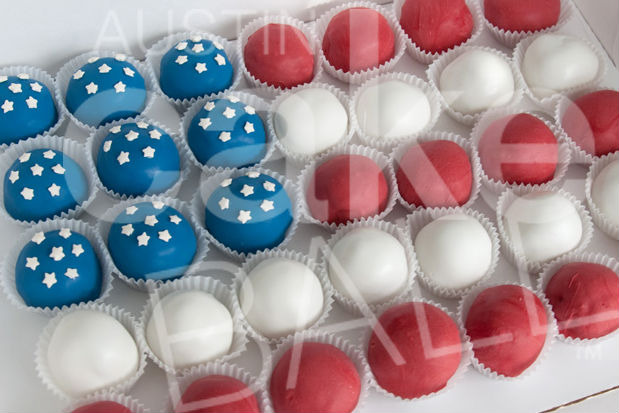 Cake Ball Flag Cake