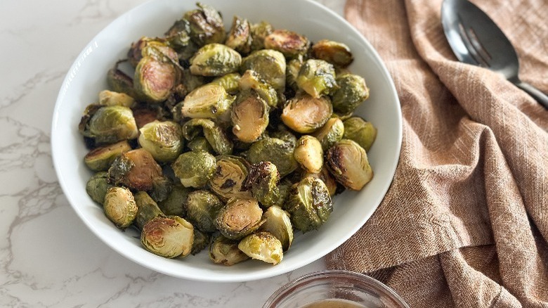 Maple-Dijon Brussels sprouts