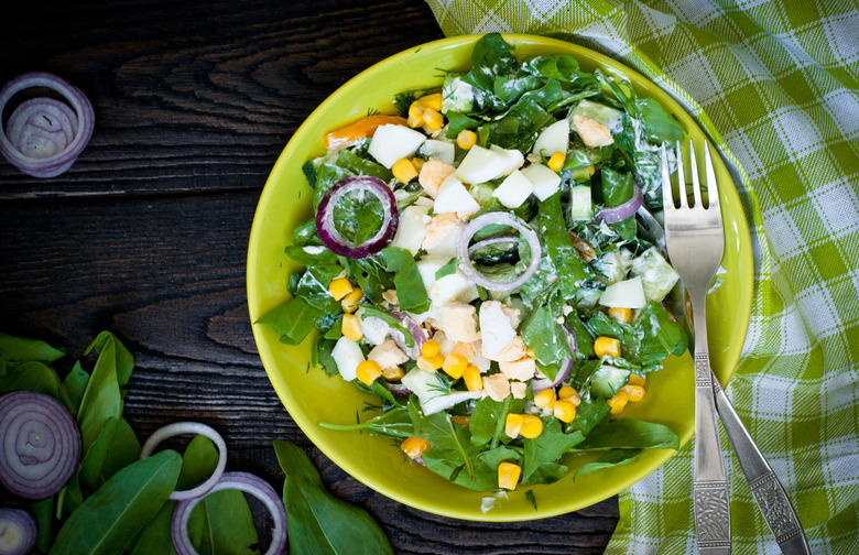 Savory Yogurt, Egg, and Cucumber Salad