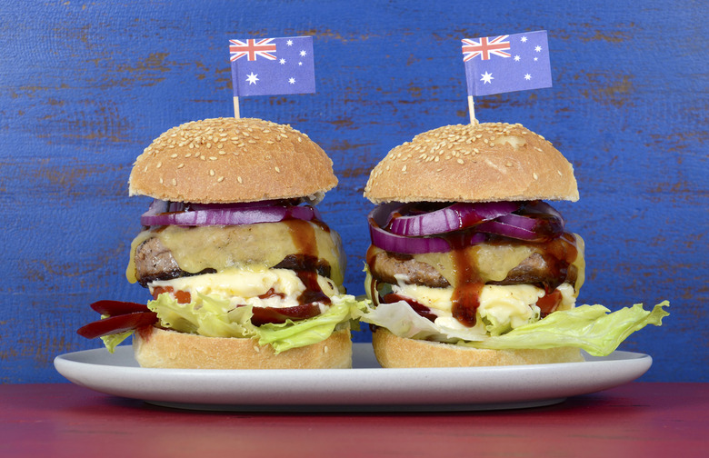 Drunken Aussie Beef Burger