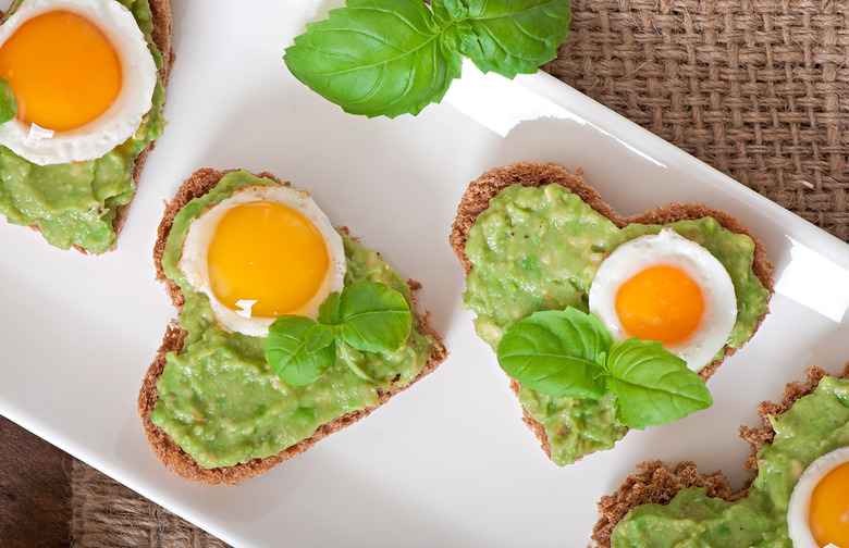 Fried Egg, Avocado, and Mozzarella Sandwich