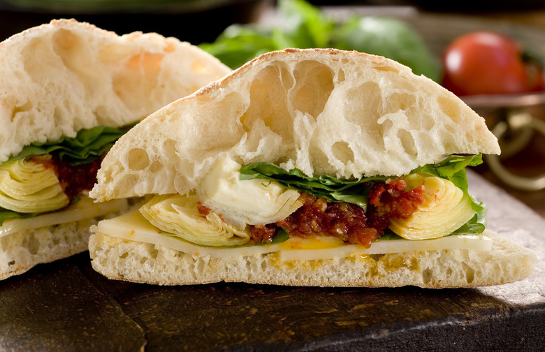 Artichoke and Olive Tapenade Sandwich