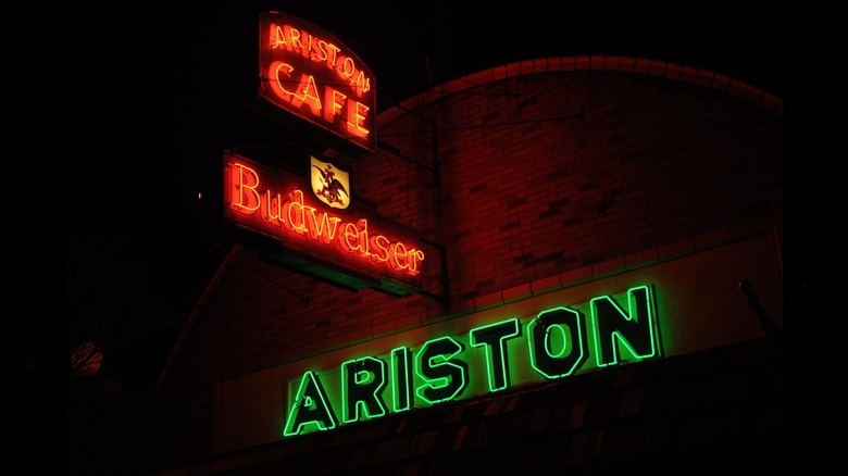  Ariston Cafe neon lights