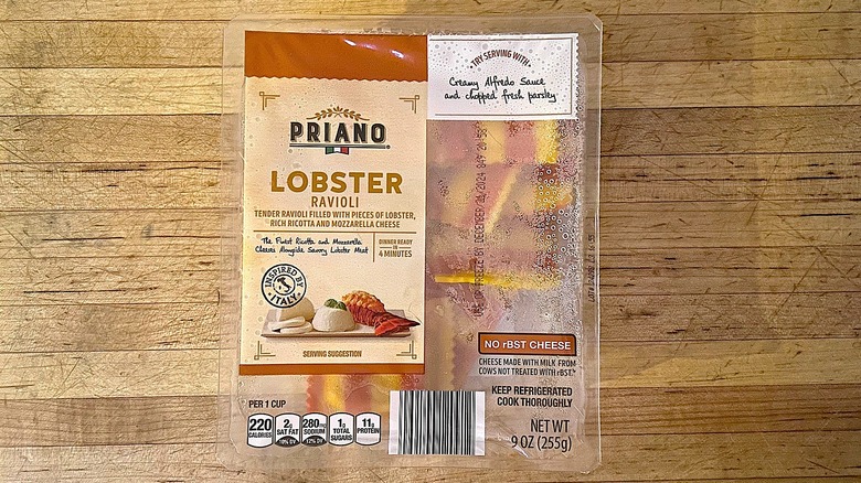 Package of Priano Lobstar Ravioli