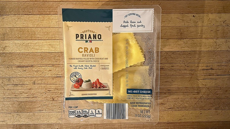 Package of Priano Crab Ravioli