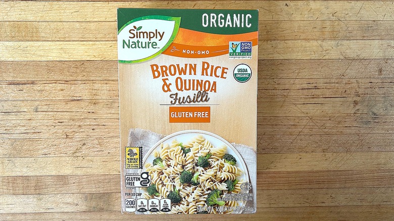 Box of Simply Nature Organic Brown Rice & Quinoa Fusilli