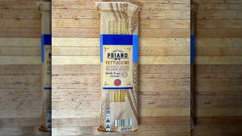 Package of Priano Bronze Cut Fettucine