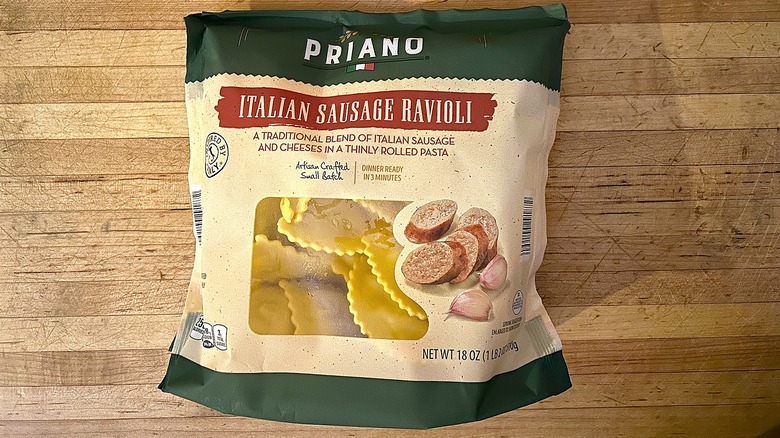 Package of Priano Italian Sausage Ravioli