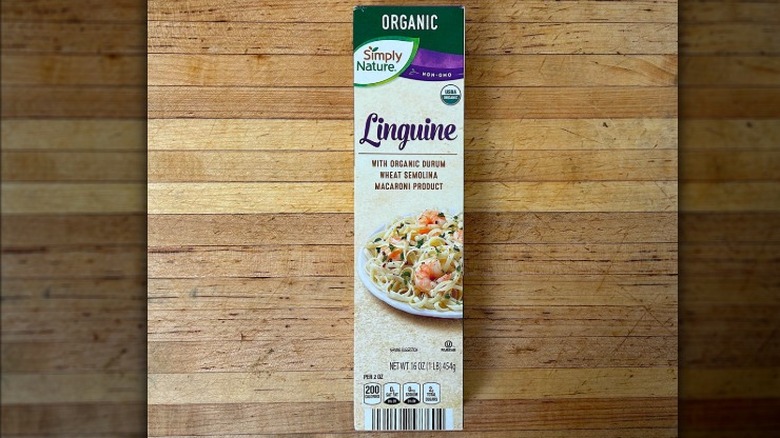 Box of Simply Nature Organic LInguine