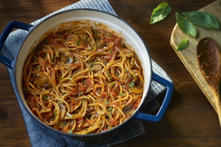 One-Pot Mushroom Spaghetti