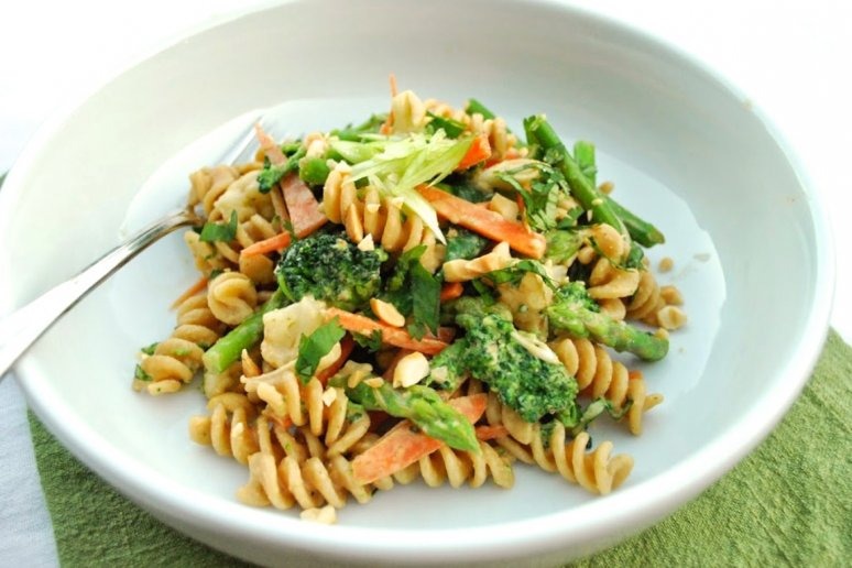 Peanut Butter Veggie Pasta Salad