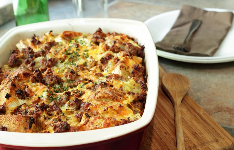 Chorizo Bread Pudding 