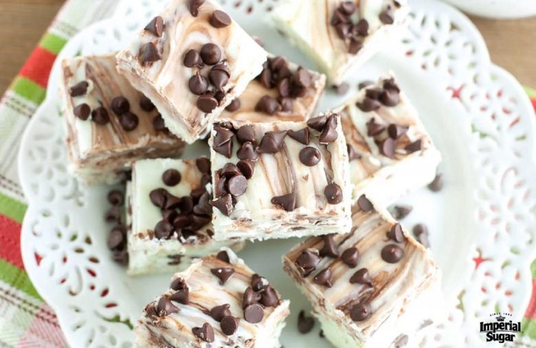 Mint Chocolate Chip Fudge 