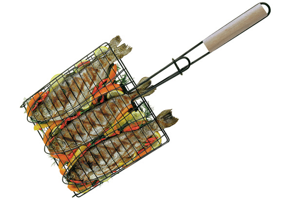 Nonstick Triple Fish Basket