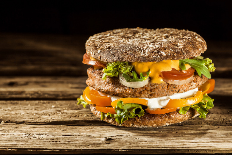 Veggie Burger Egg Sandwich