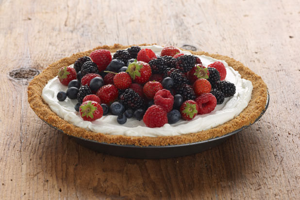 Mixed Berry Cream Pie