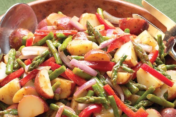 Asparagus, Red Pepper, and Potato Salad