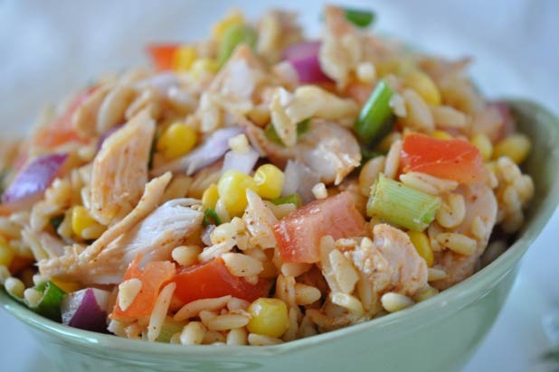 Mexican Orzo Chicken Salad