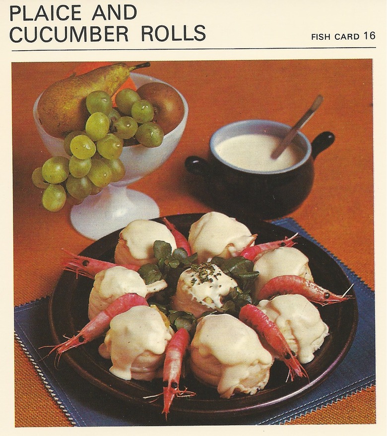 Plaice and Cucumber Rolls 