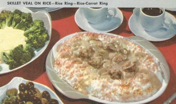 Skillet Veal on Rice