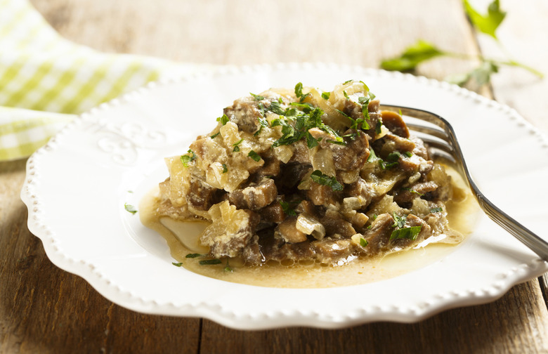 Roasted Chicken With Mushroom Ragout