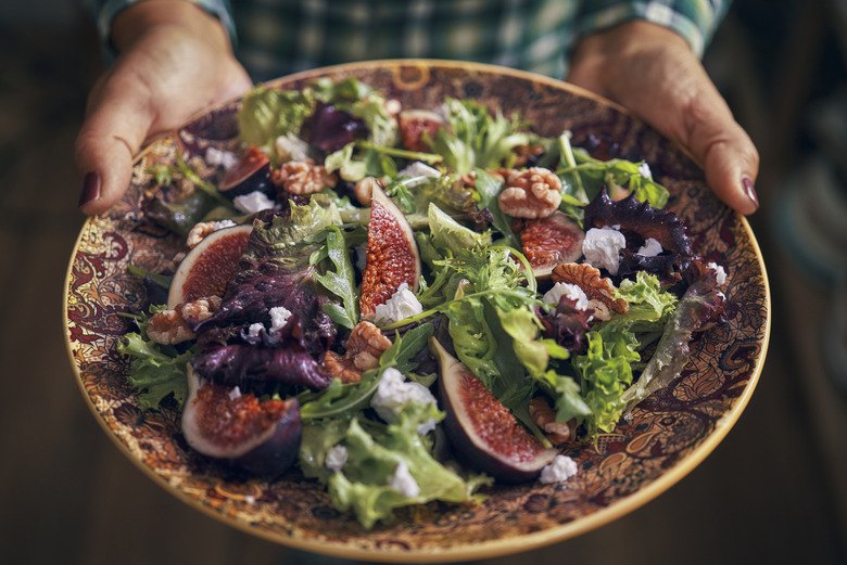 Fig, Pomegranate, Radicchio, Orange, and Feta Salad