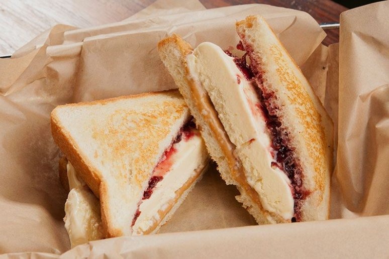 Ice Cream Grilled Cheese PB&J